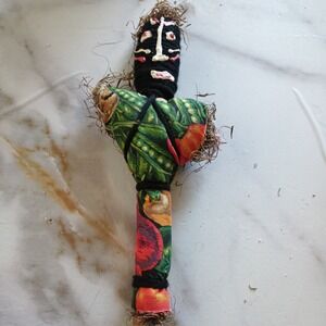 Voodoo Doll From New Orleans  Souvenir COLLECTIBLE HAND MADE RARE DOLL 8in
